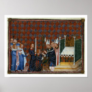Affiche Mme Tiberius B Viii f.58 Coronation du roi Charles