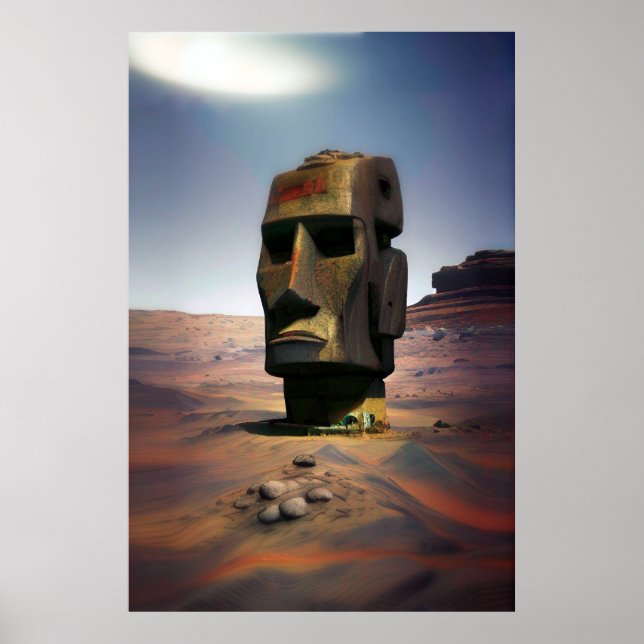 Affiche Moai de Mars Wombott (Devant)