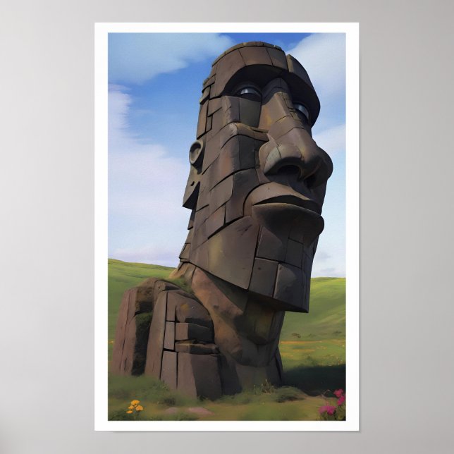 Affiche Moai sur la Molehill (Devant)