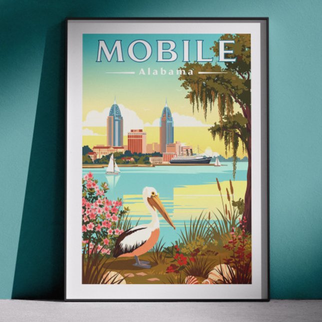 Affiche Mobile Alabama vintage (Créateur téléchargé)