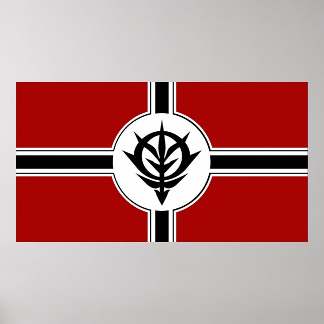 Affiche Mobile Suit Gundam Principauté de Zeon (Devant)