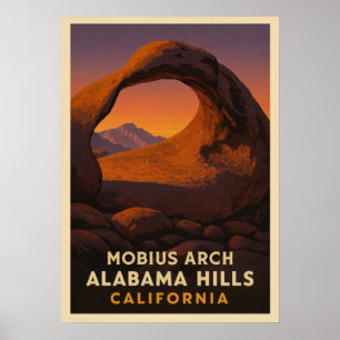 Affiche Mobius Arch Alabama Hills California V01