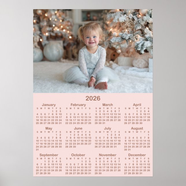 Affiche Mocha Blush 2026 Photo Calendar 20x28 (Devant)