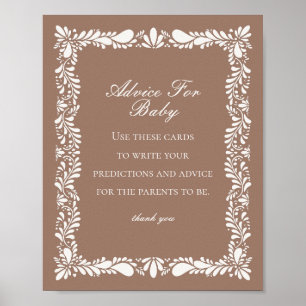 Affiche Mocha Brown Talavera Carrelage Conseils pour Baby 