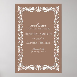 Affiche Mocha Brown Talavera Carrelage Fiesta Mariage Bien