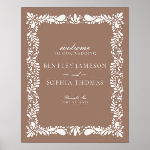 Affiche Mocha Brown Talavera Carrelage Fiesta Mariage Bien