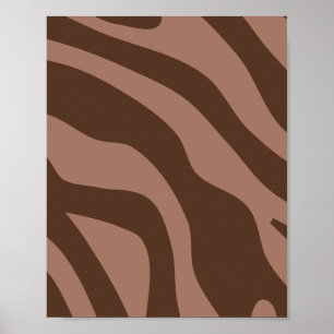 Affiche Mocha Mousse Abstrait rétro 03