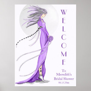 Affiche "Mod Bride" Bienvenue à la fête de mariage
