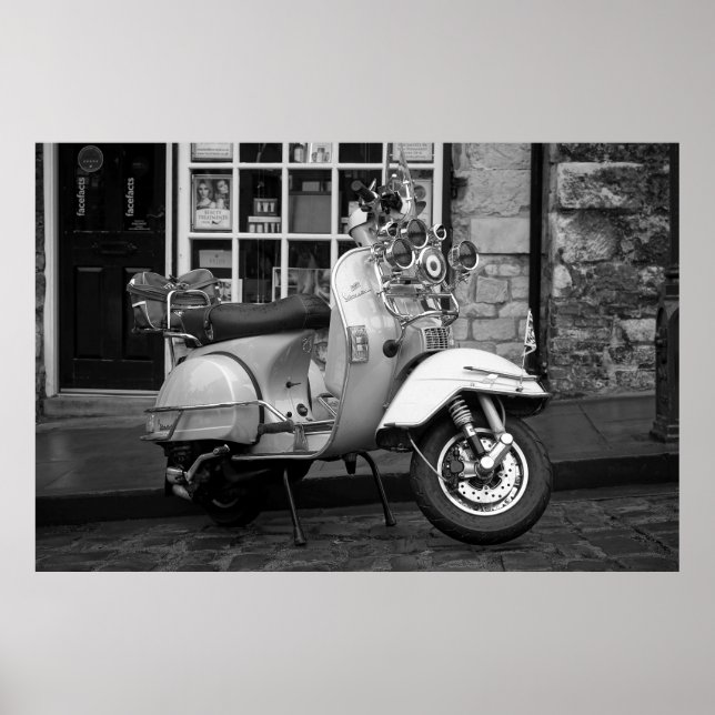 Affiche Mod vintage scooter (Devant)