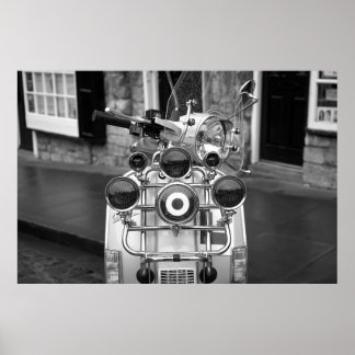 Affiche Mod vintage scooter
