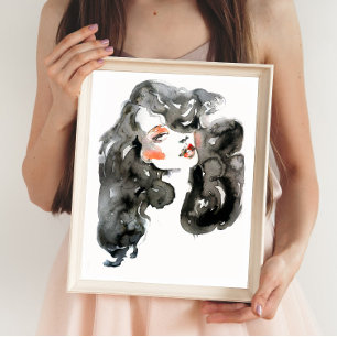 Affiche Mode aquarelle