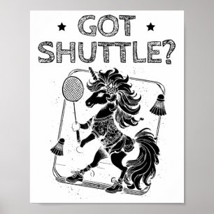 Affiche Mode Badminton sur raquette de volant 