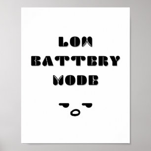 Affiche Mode Batterie basse Conception de devis ennuyeux