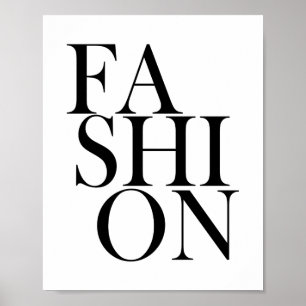 Affiche MODE - Citation de typographie élégante et stylée