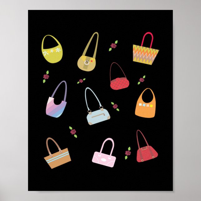 Affiche Mode Collection sacs à main (Devant)