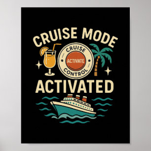 Affiche Mode Croisière Activé Vacances Pour Hommes Et Femm