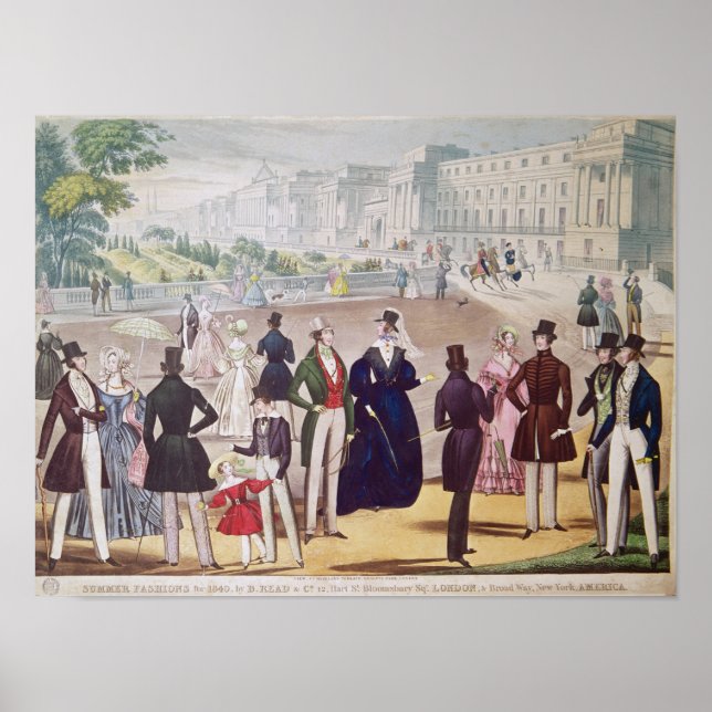 Affiche Mode été 1840 (Devant)