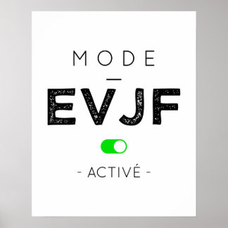 Affiche Mode EVJF activé