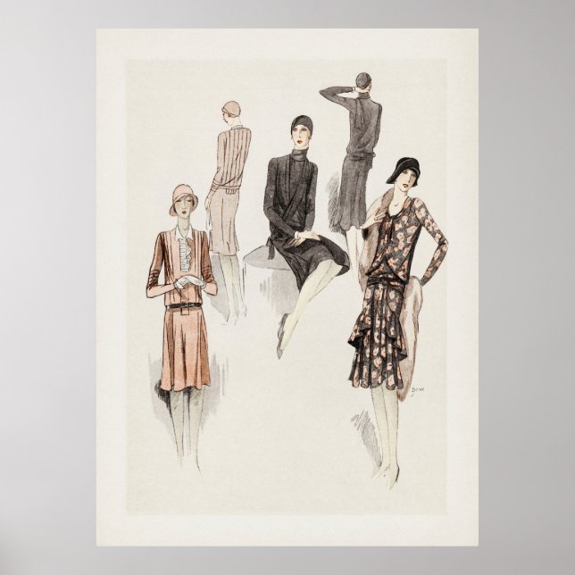 Affiche Mode féminine (Devant)