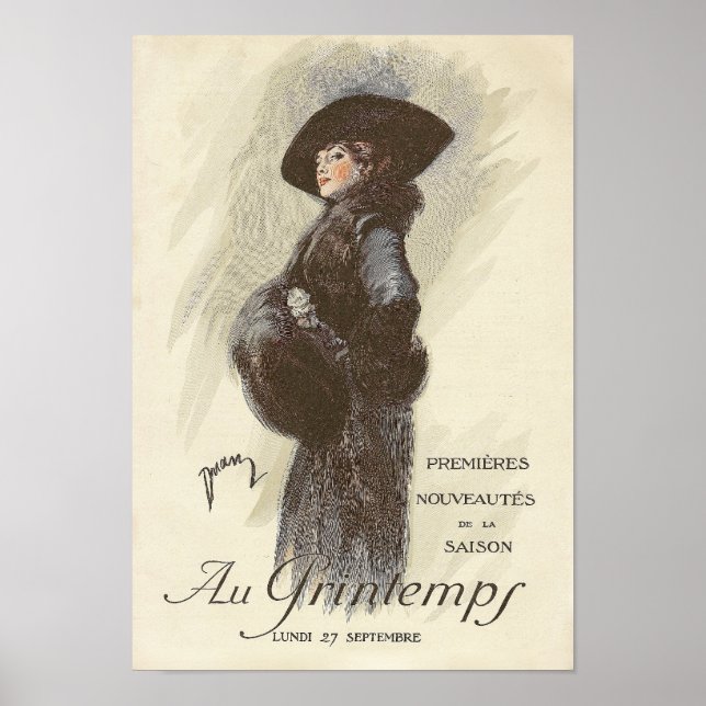 Affiche Mode française édouardienne (Devant)