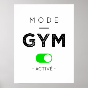 Affiche Mode gym active