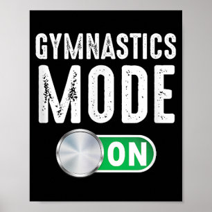 Affiche Mode Gymnastique Sur Gymnaste Cool Entraîneur Athl