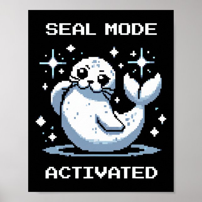 Affiche Mode Jointure Activé Pixel Art Jointure Style Rétr (Devant)