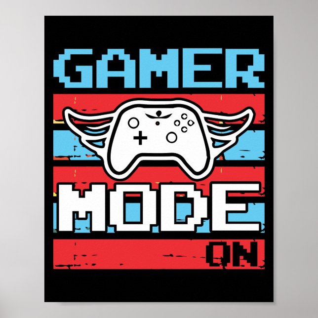 Affiche Mode Joueurs Activé (Devant)