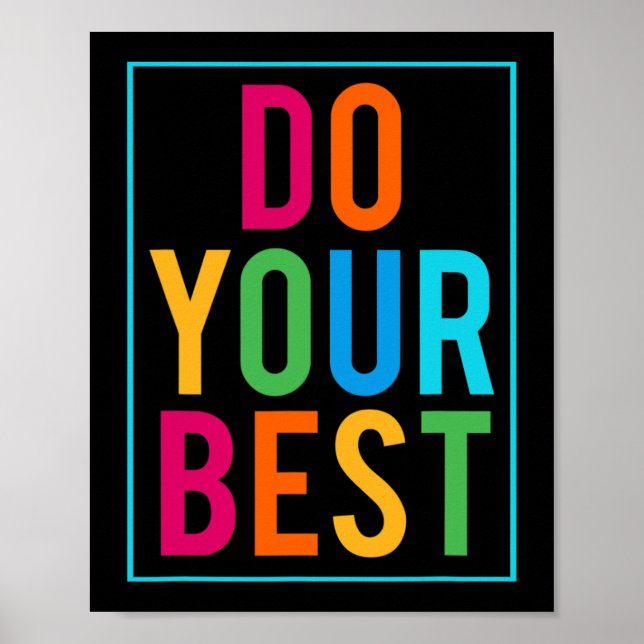 Affiche Mode Jour D'Essai Sur L'État De L'Enseignant Test  (Devant)