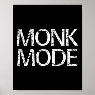 Affiche Mode Moine Méditation Yoga Nouveauté