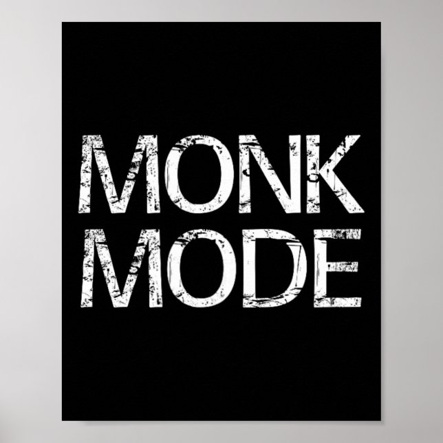 Affiche Mode Moine Méditation Yoga Nouveauté  (Devant)