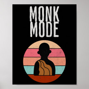 Affiche Mode Moine, Zen et Yoga, Méditation, bouddhiste, R
