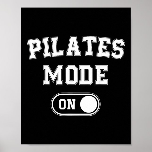 Affiche Mode Pilates Activé Cadeau Drôle pour Professeur Y (Devant)