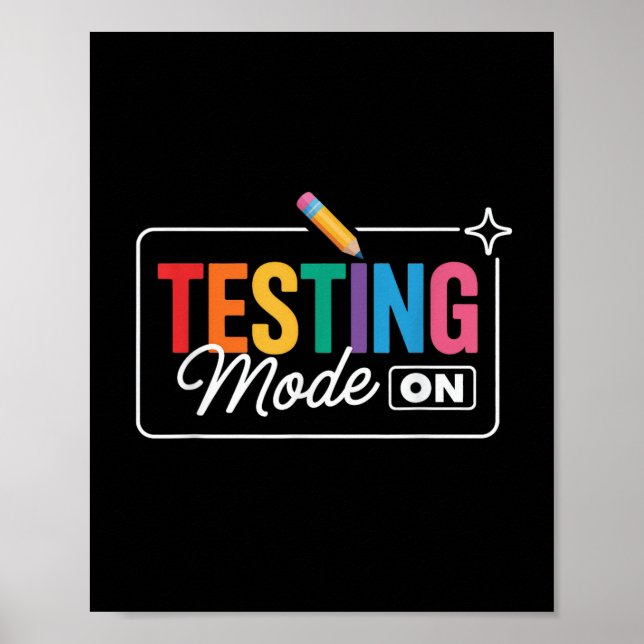 Affiche Mode Test le jour de test (Devant)