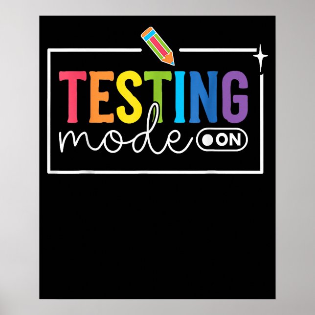 Affiche Mode Test Sur Test Jour Enseignant Motivateur (Devant)