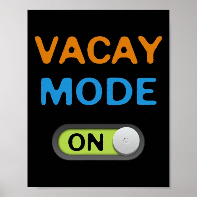 Affiche Mode Vacances Sur Plage Palmiers Croisière Ambianc (Devant)