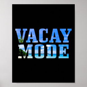 Affiche Mode Vacances Surfing Vacancier Plage Drôle