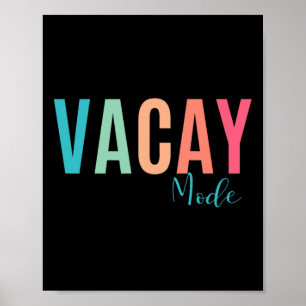 Affiche Mode Vacances Vintage pour les vacances en famille