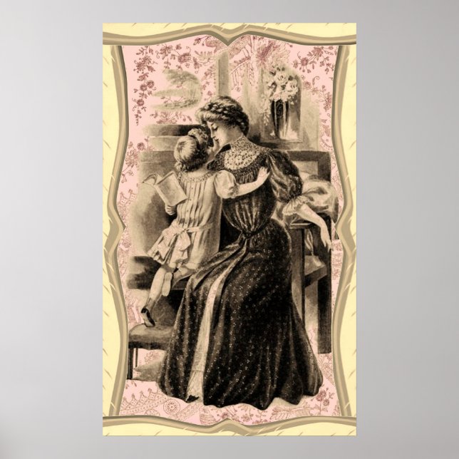 Affiche Mode vintage 1900 (Devant)