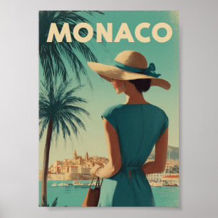 Affiche Mode vintage de Monaco