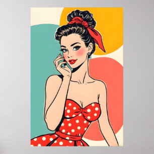 Affiche Mode vintage Pop Art - Glam Art