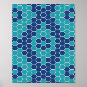 Affiche Modèle à six coins 2