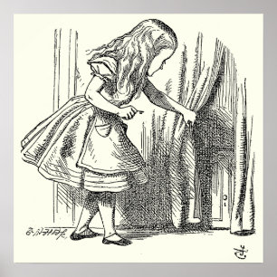 Affiche Modèle Alice à la recherche de la porte