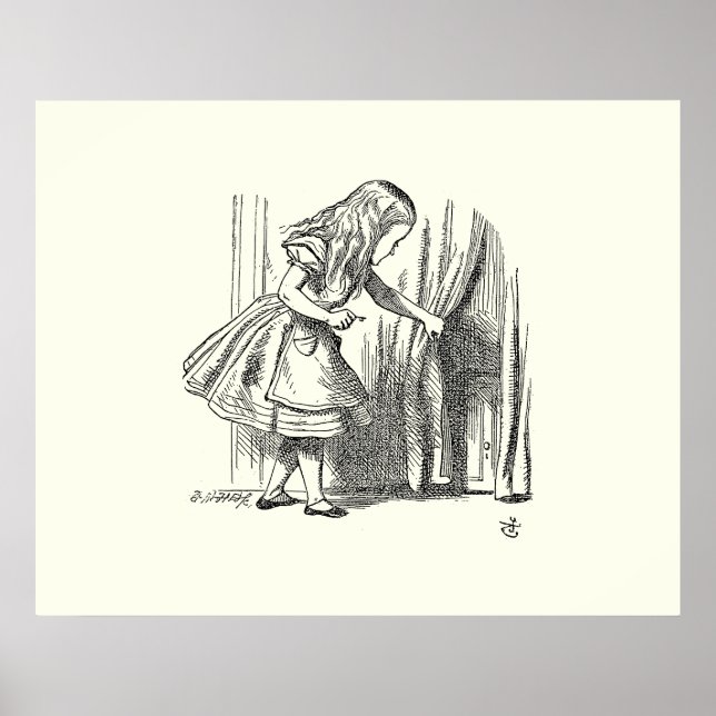 Affiche Modèle Alice à la recherche de la porte (Devant)