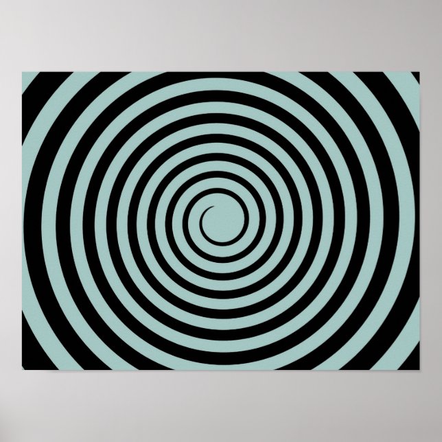 Affiche Modèle Customisé Dusk Blue & Black Spiral (Devant)
