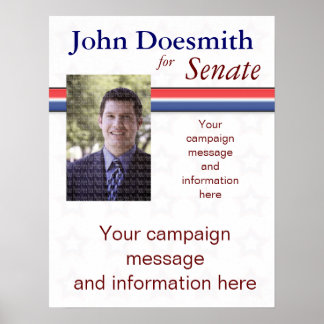 Affiche Modèle d'affiche de campagne politique