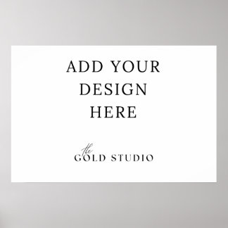 Affiche Modèle d'affiche de paysage vierge (20 x 30 pouces