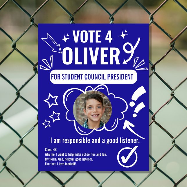 Affiche Modèle d'affiche de vote du Conseil scolaire pour  (Créateur téléchargé)