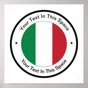 Affiche Modèle d'affiche promotionnelle sur le thème itali