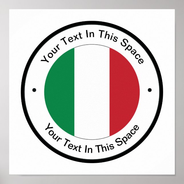 Affiche Modèle d'affiche promotionnelle sur le thème itali (Devant)